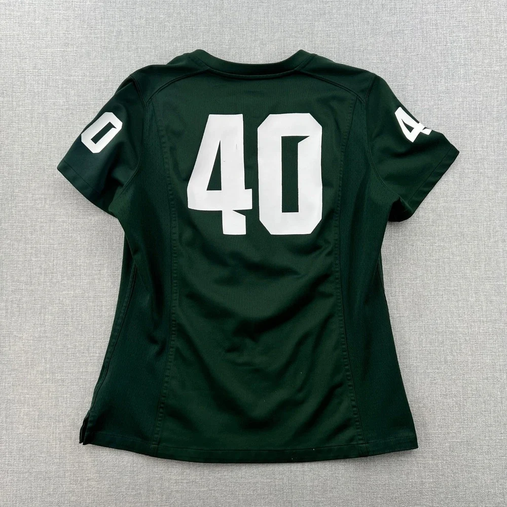 Nike Michigan State Jersey Kids L Green Football #40 Spartans NCAA Team Apparel